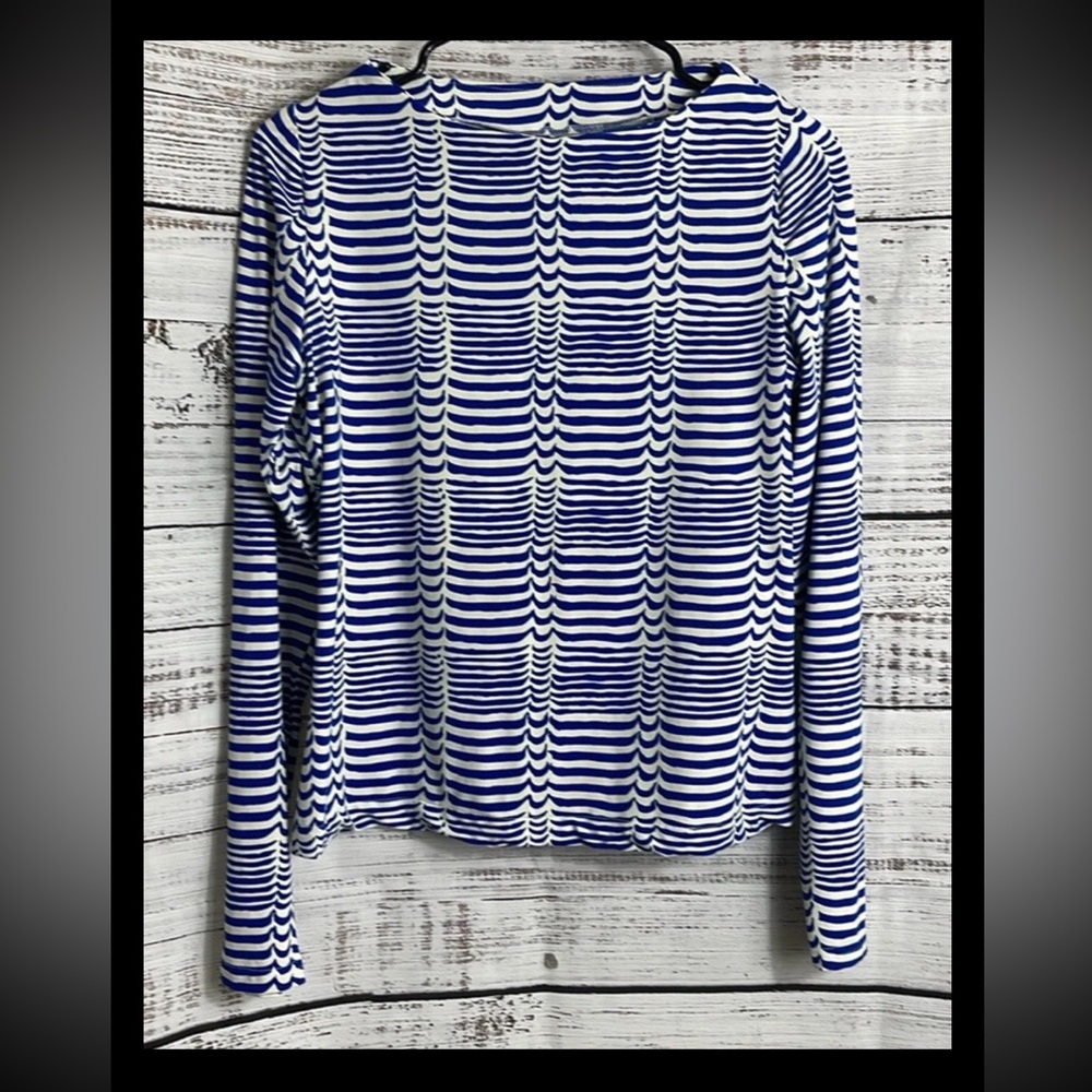 Ellie Kai Top Womens Size 10 Geo Print‎ Nylon Spandex Pullover shirt Golf Tennis